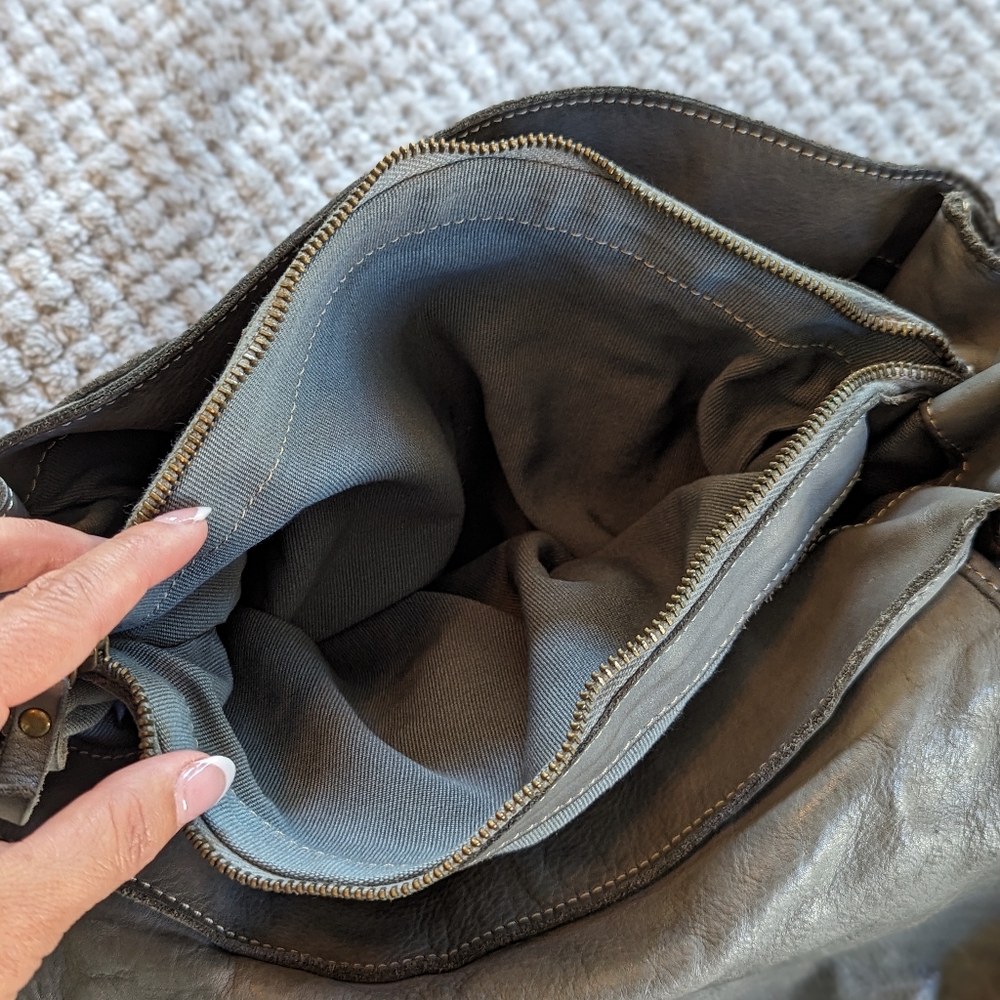 New Costanza Rota Floral Cutout Satchel Crossbody Tote Italian Leather - Picture 4 of 12